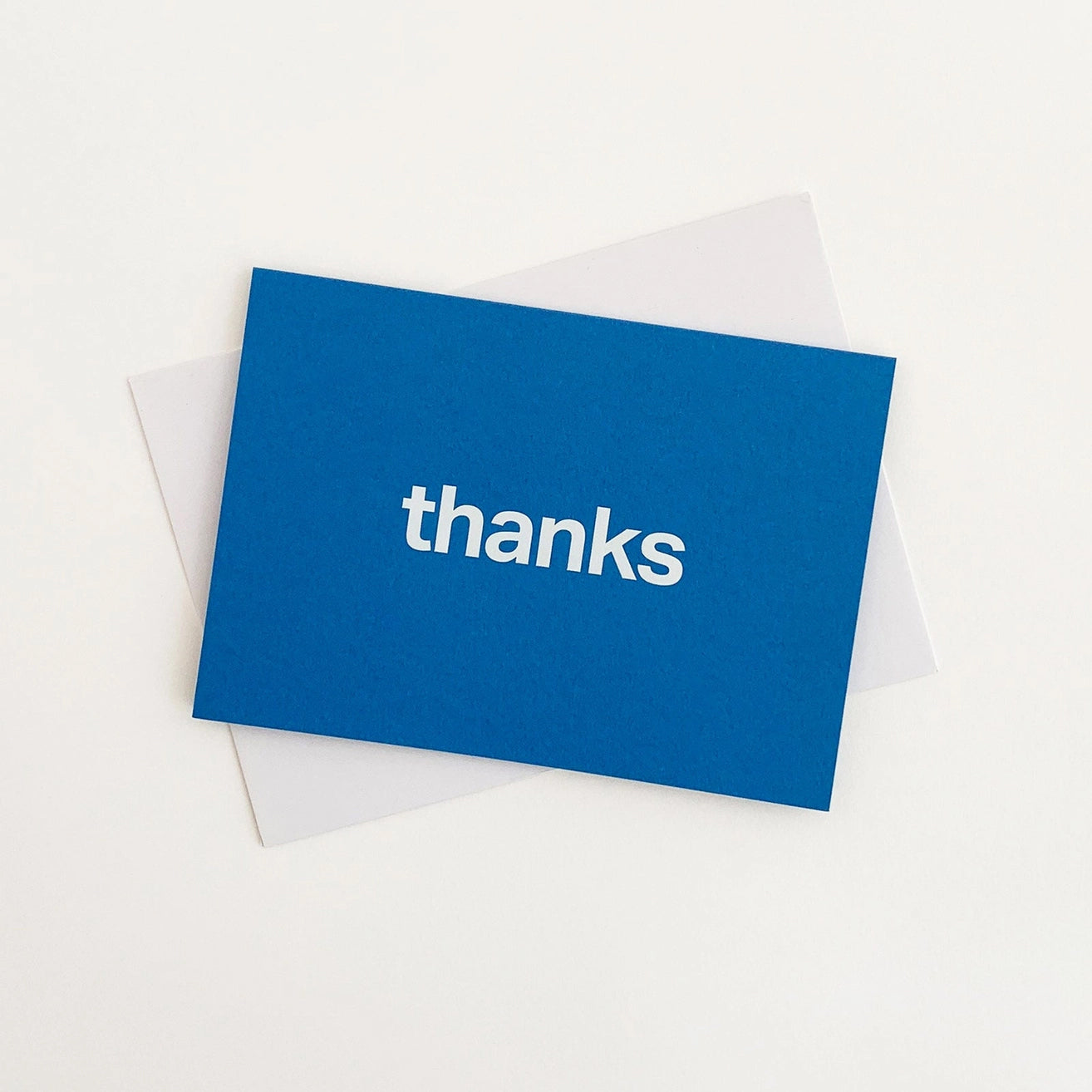 Thanks Typographic Foiled Greetings Card