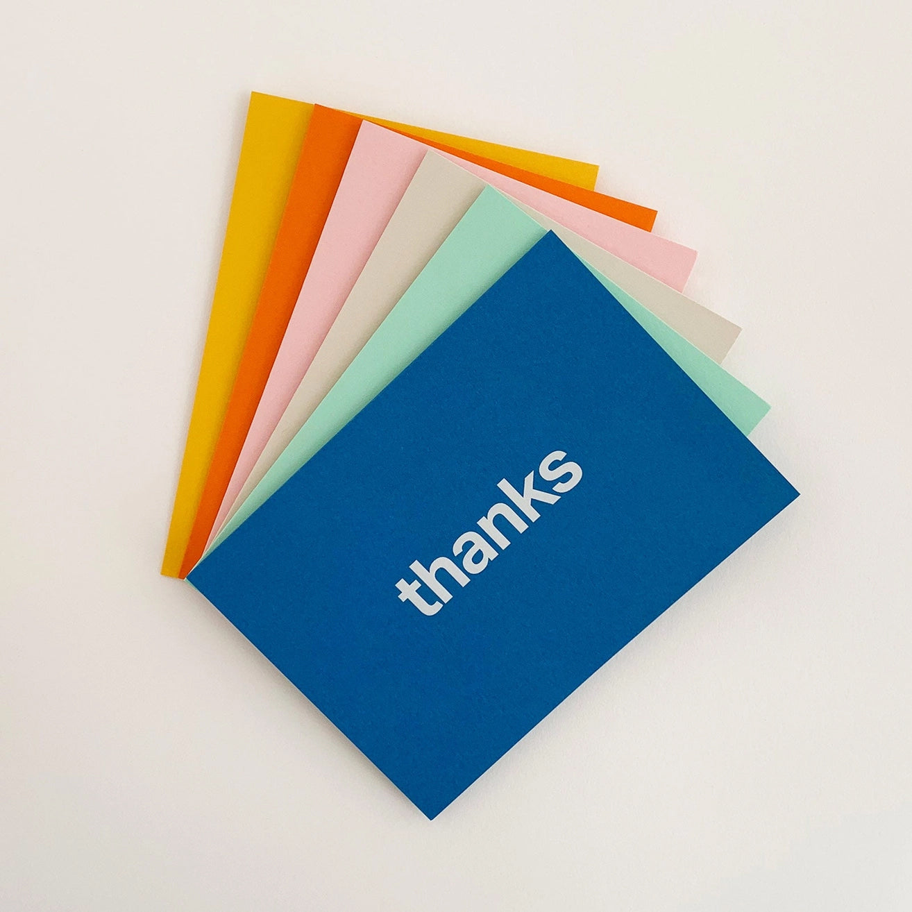 Thanks Typographic Foiled Greetings Card