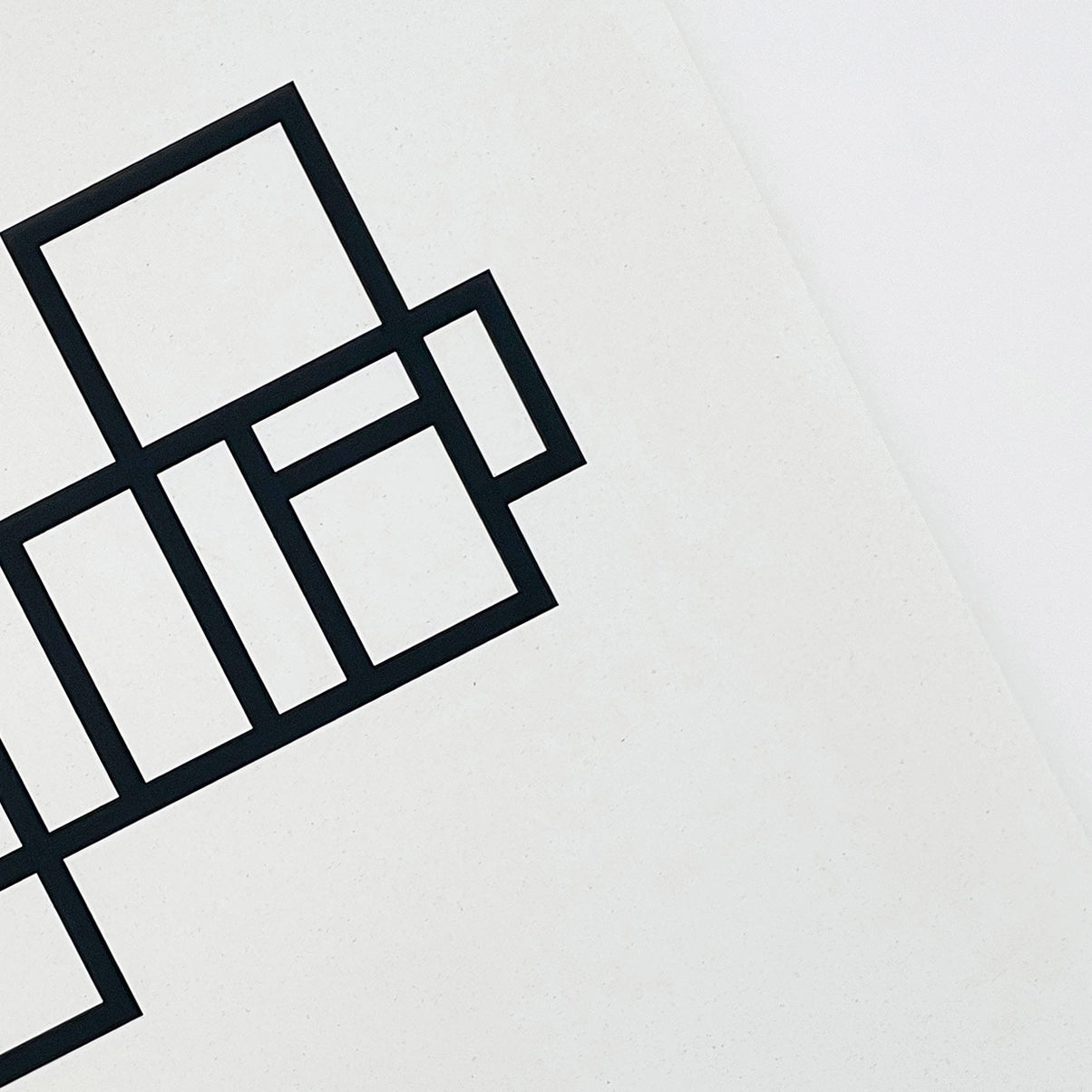 Modernist 2, Minimal Monochrome Art Print