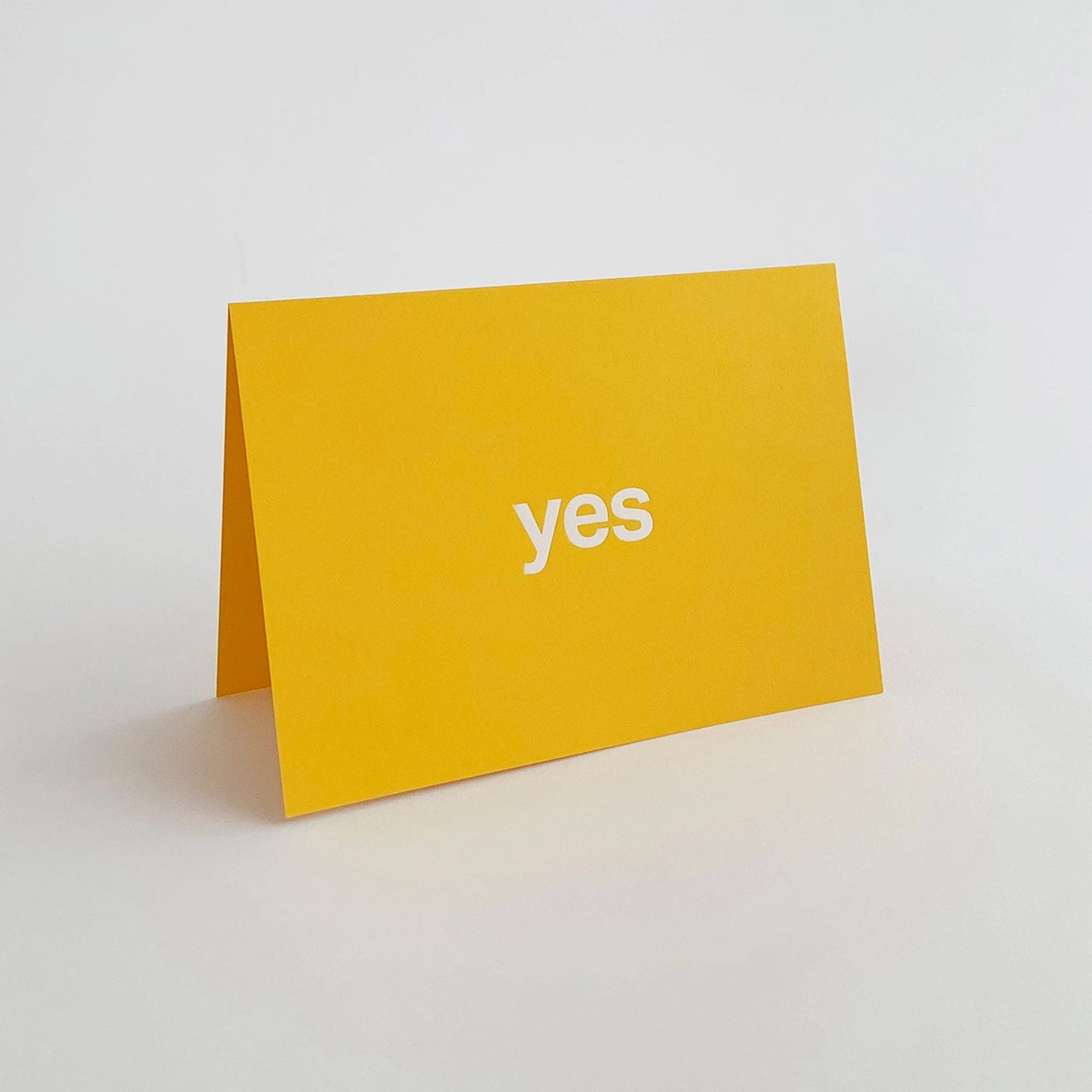 Yes Typographic Foiled Greetings Card