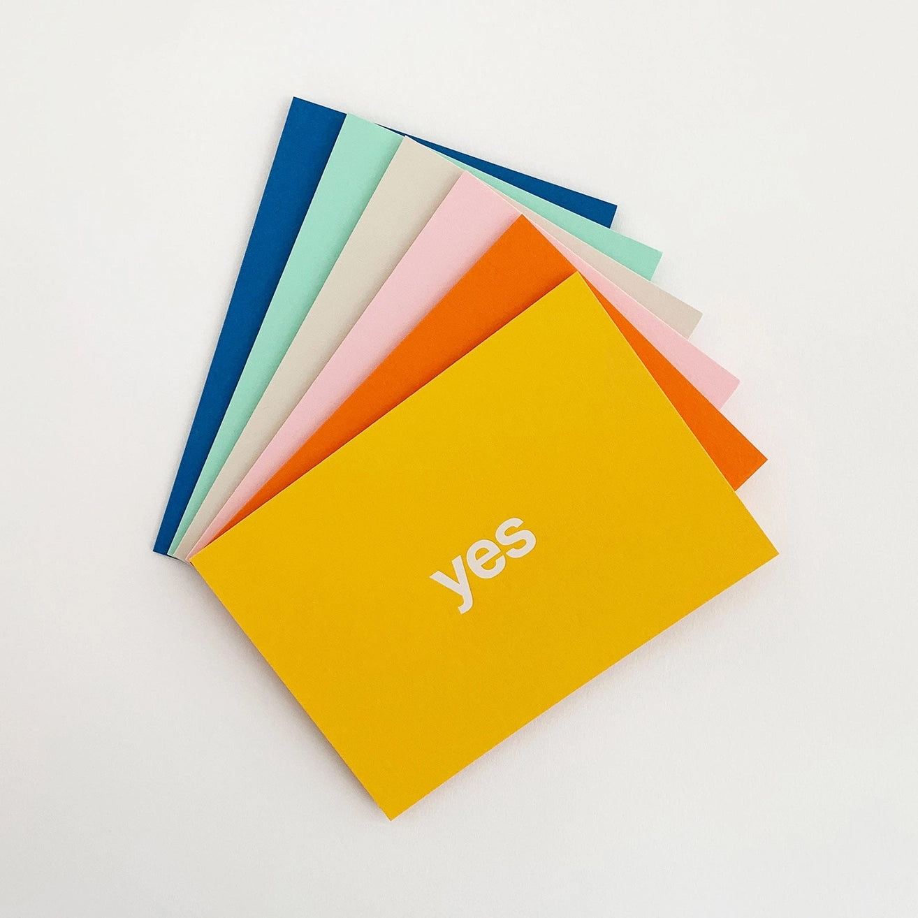 Yes Typographic Foiled Greetings Card