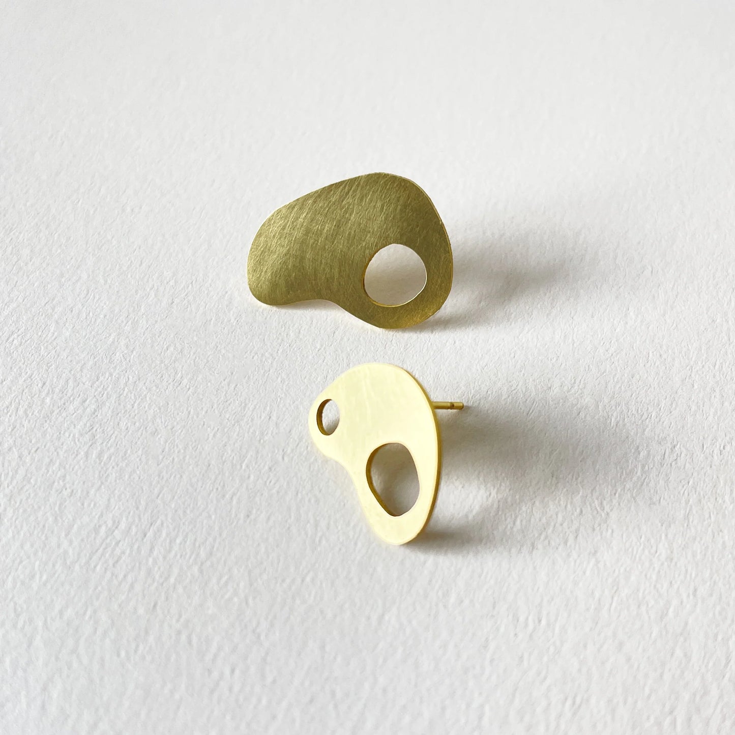 Adder Earrings in Brass