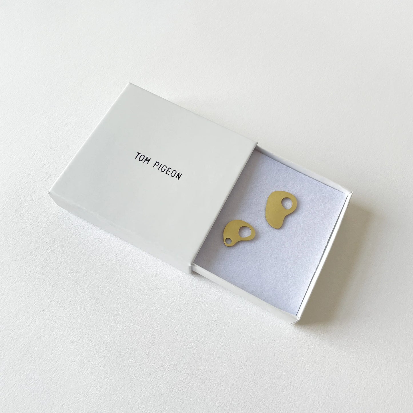 Adder Earrings in Brass