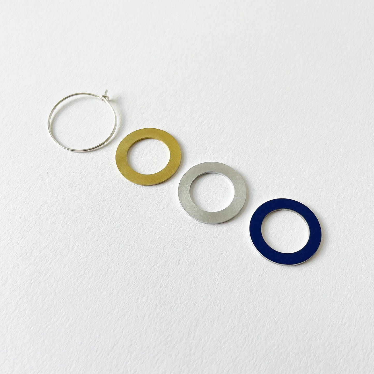 Hoop Earrings Cobalt