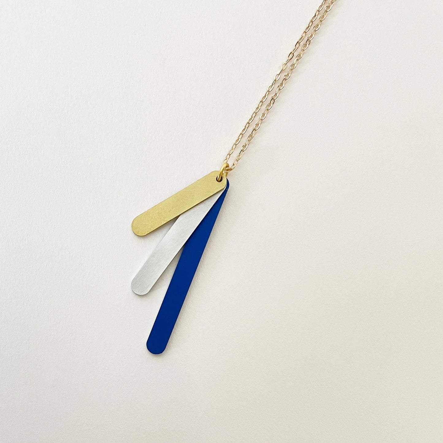 Capsule Drop Necklace Cobalt