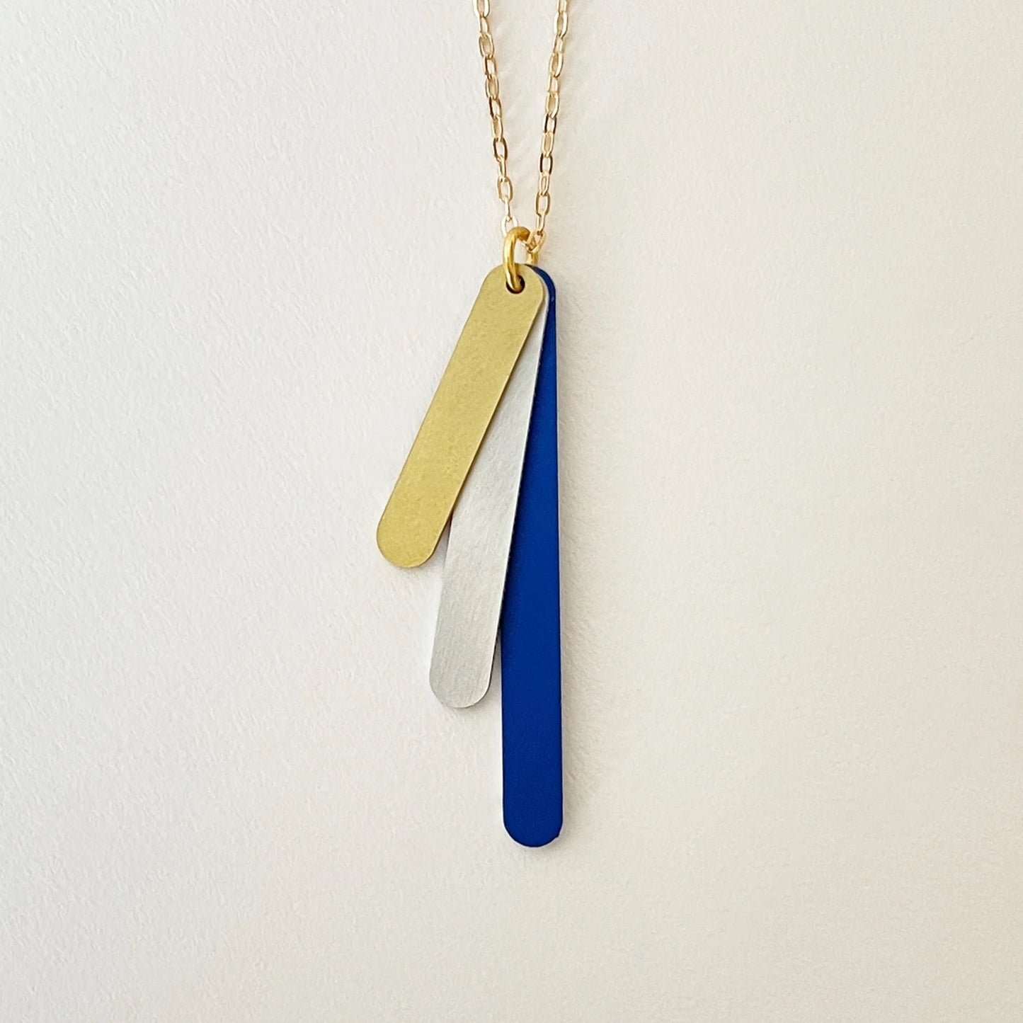 Capsule Drop Necklace Cobalt