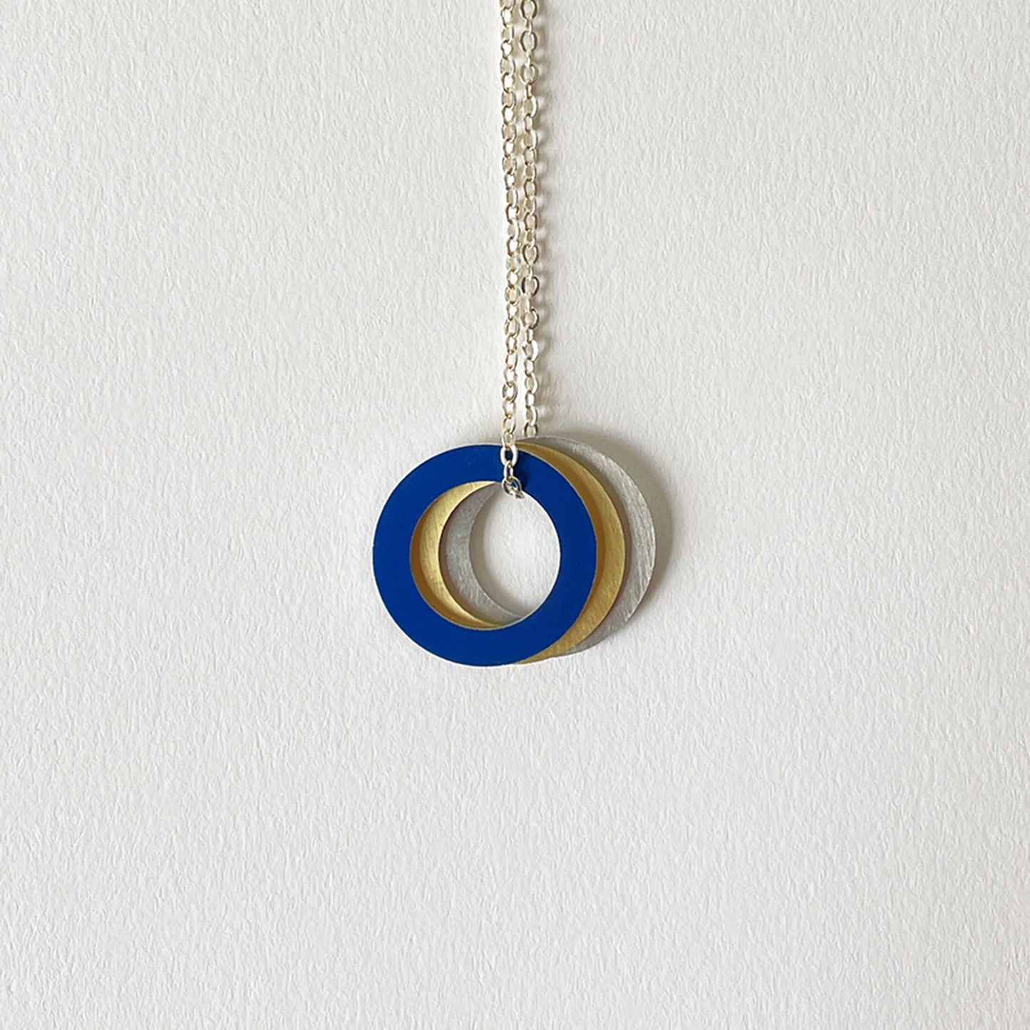 Hoop Necklace Cobalt