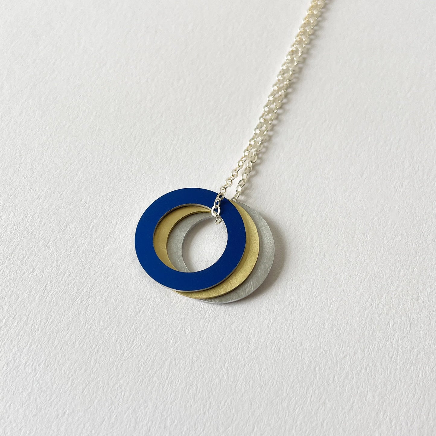 Hoop Necklace Cobalt