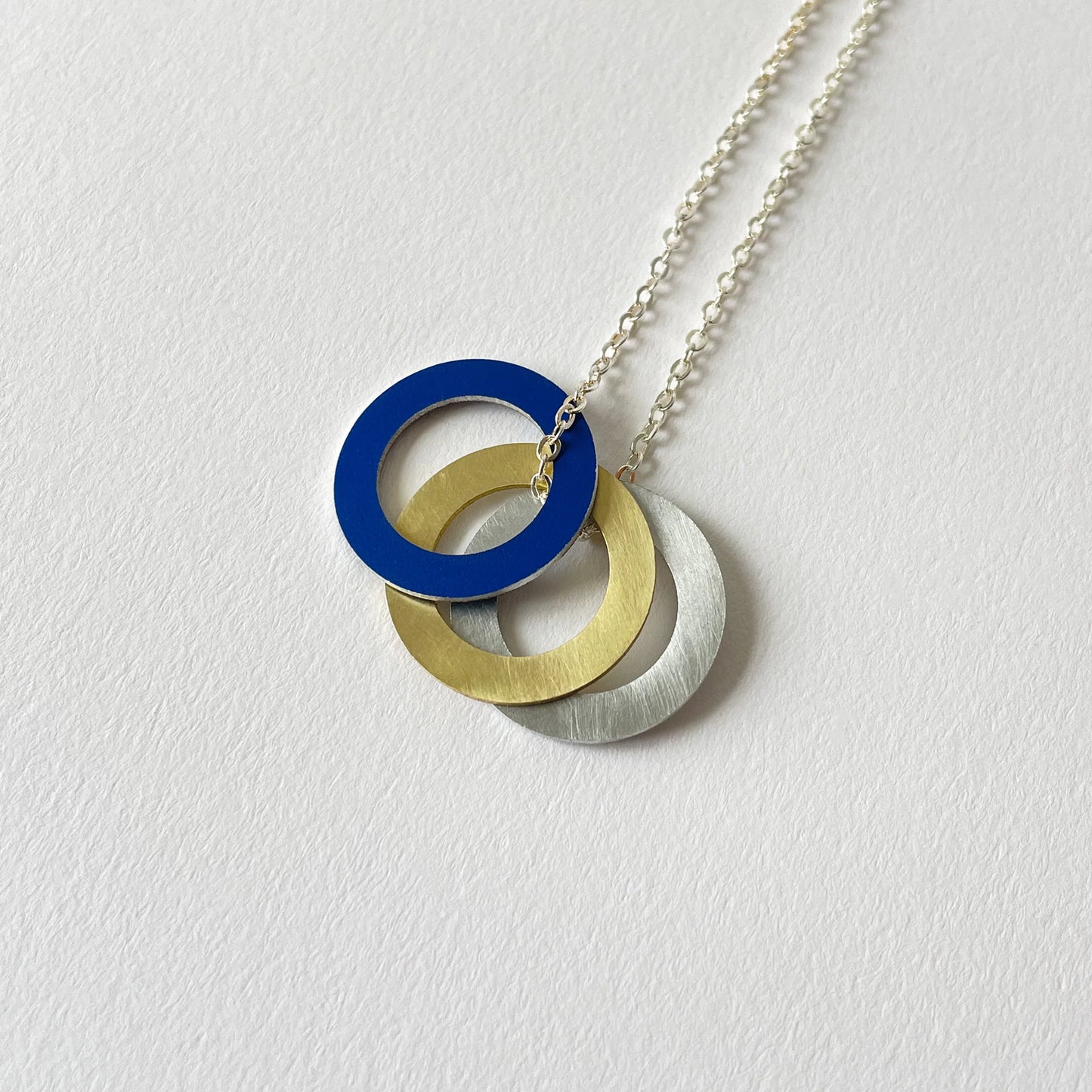 Hoop Necklace Cobalt