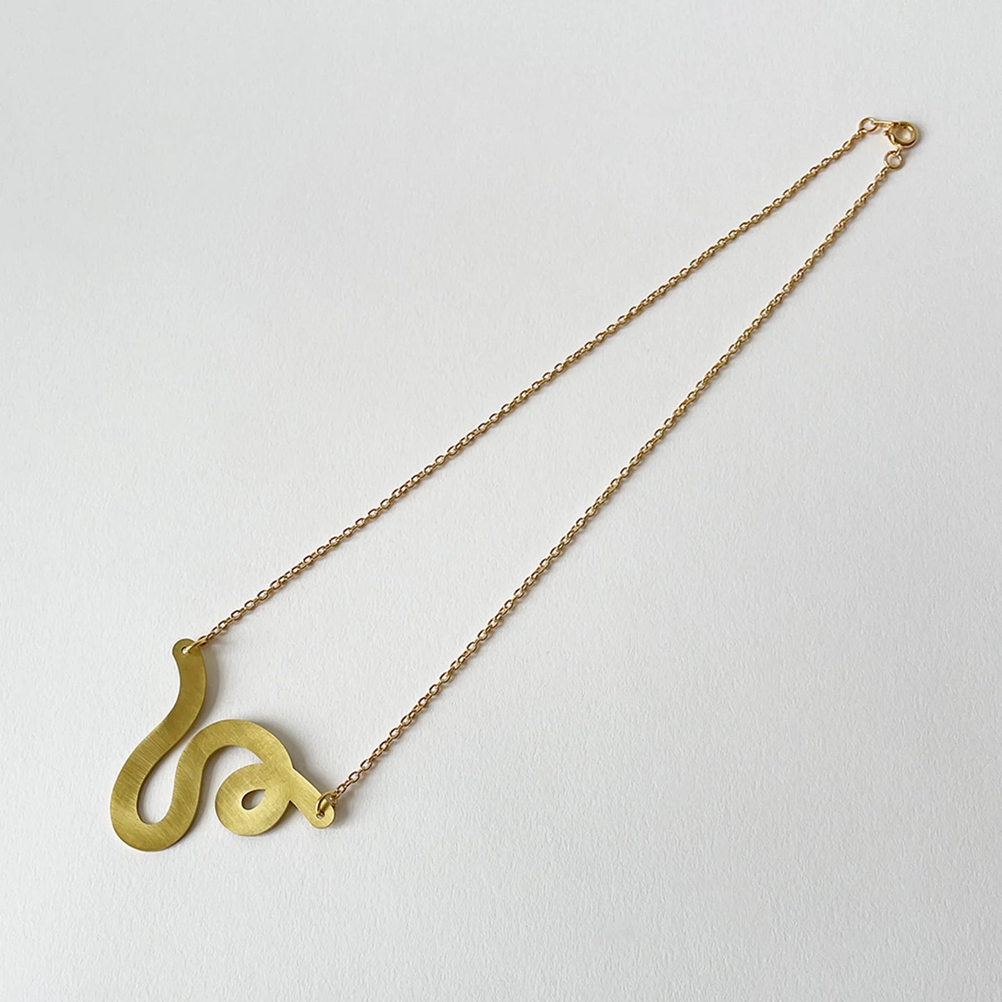 Rope Necklace in Brass