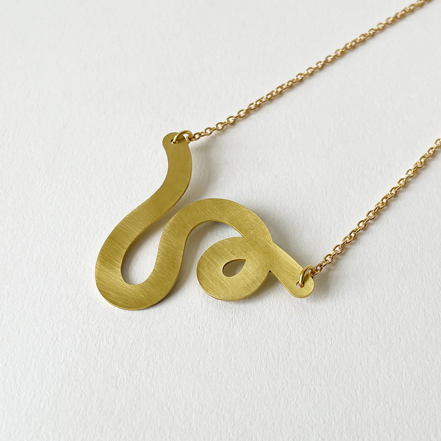 Rope Necklace in Brass