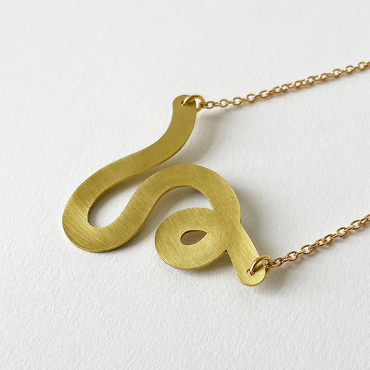Rope Necklace in Brass
