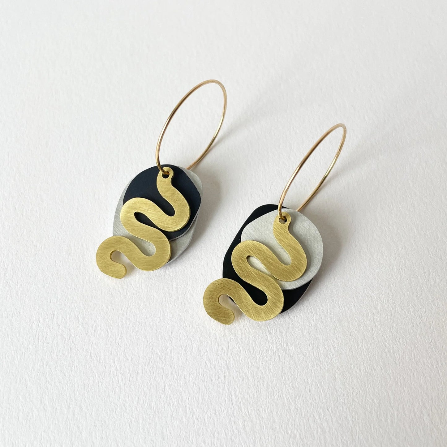 Rope Earrings in Black