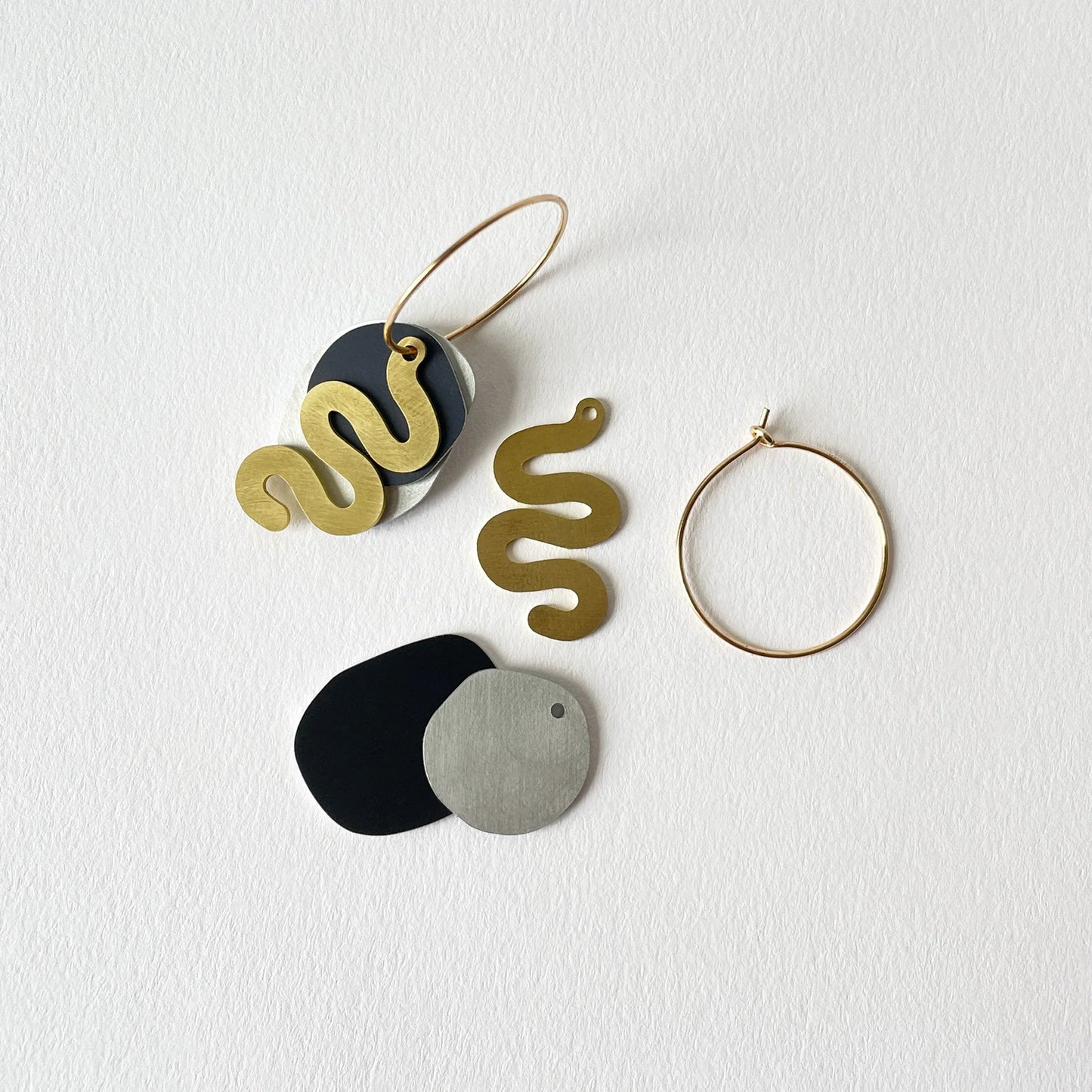 Rope Earrings in Black