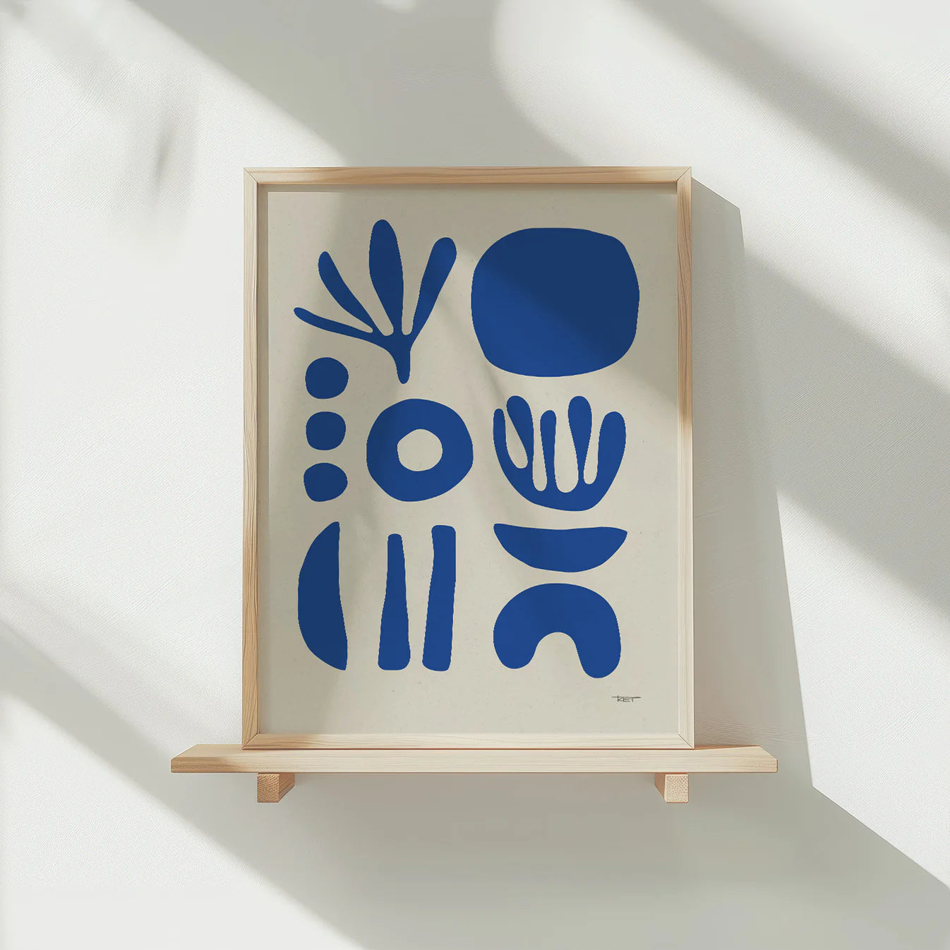 Wrack Print Cobalt