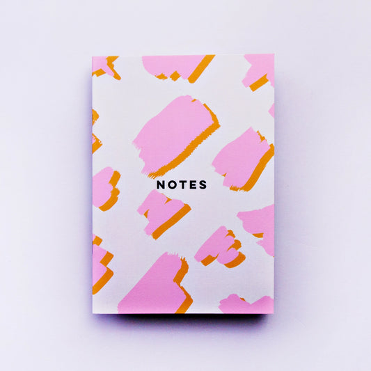 Pink Mustard Animal 44 Page Notebook