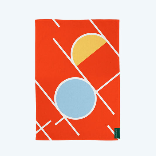 Cotton Tea Towel Bloques 1