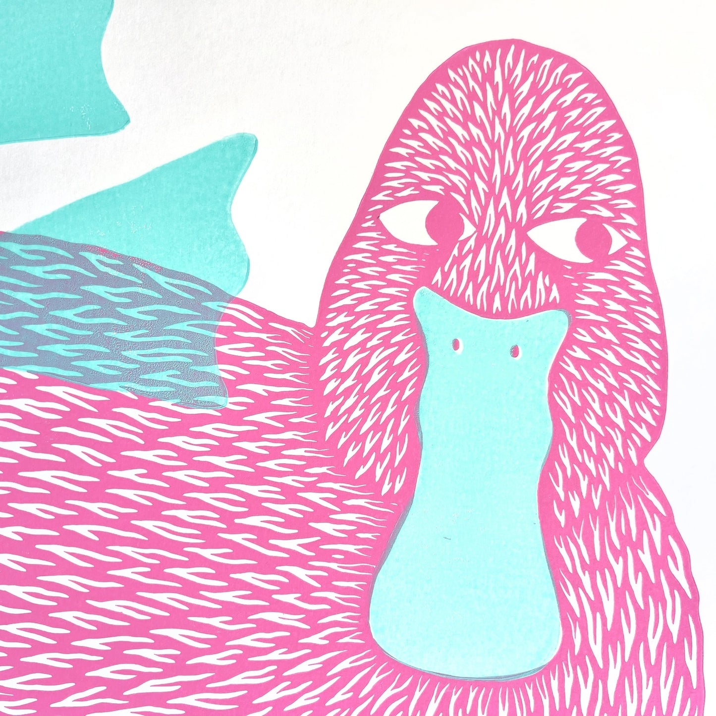 Baby Got Quack Linocut Print
