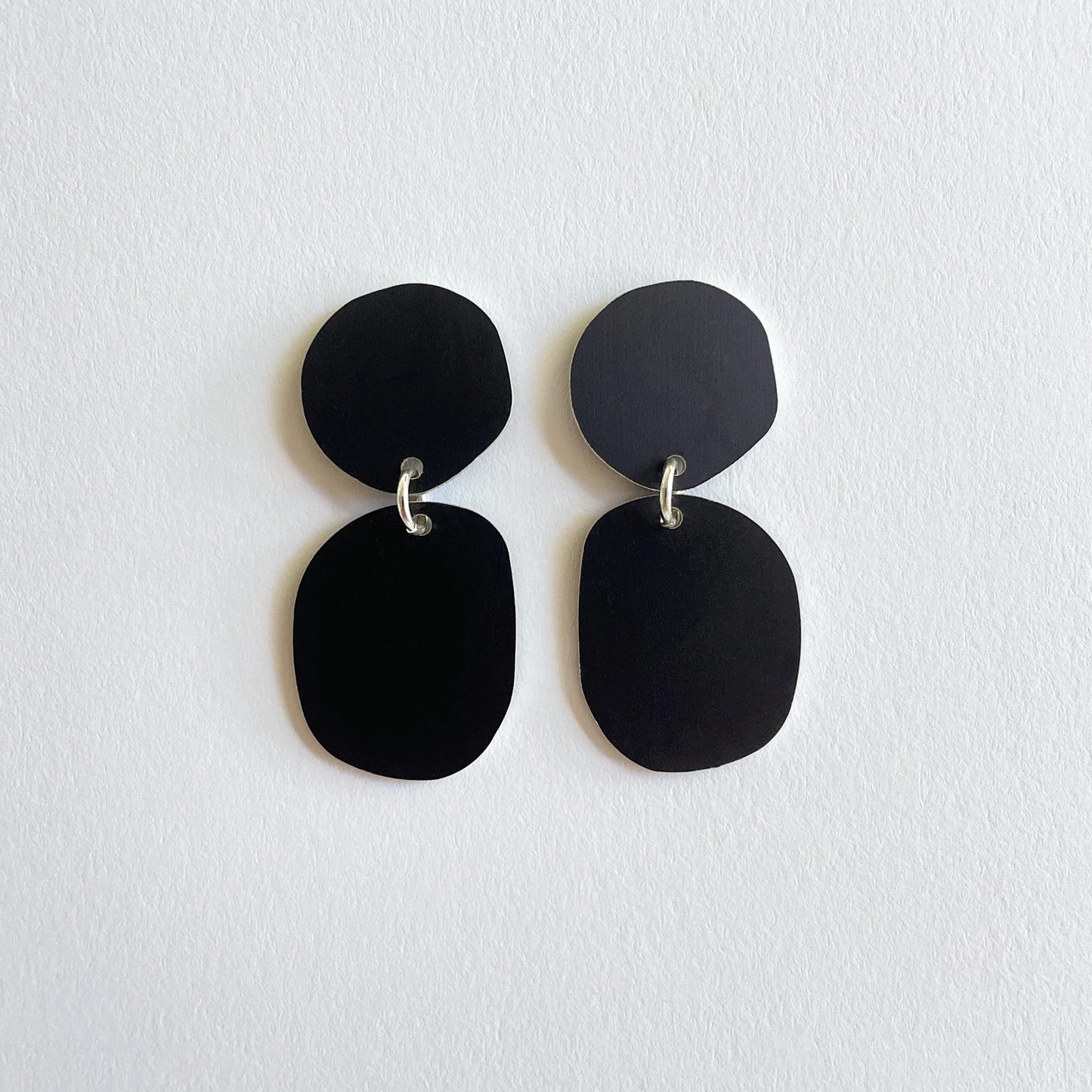 Black Cobble Earrings