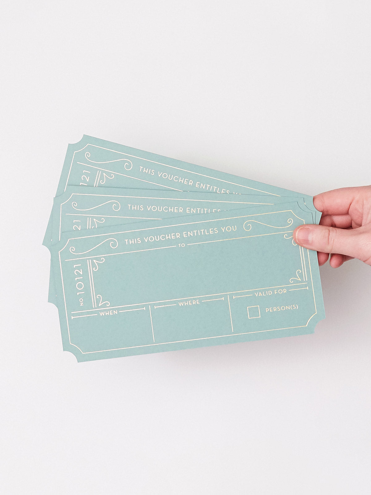 Golden Tickets in Avocado Green