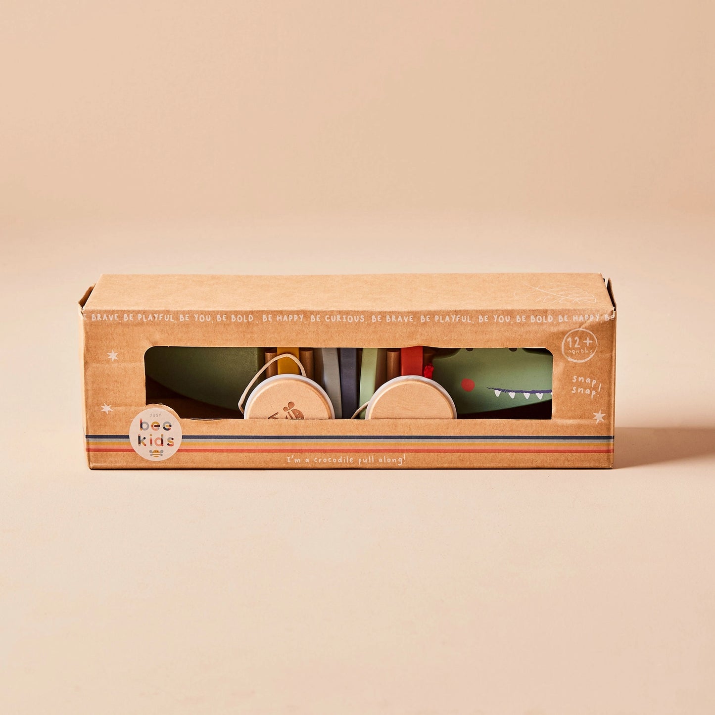 Just Bee Kids Wooden Crocodile Pull Along Toy