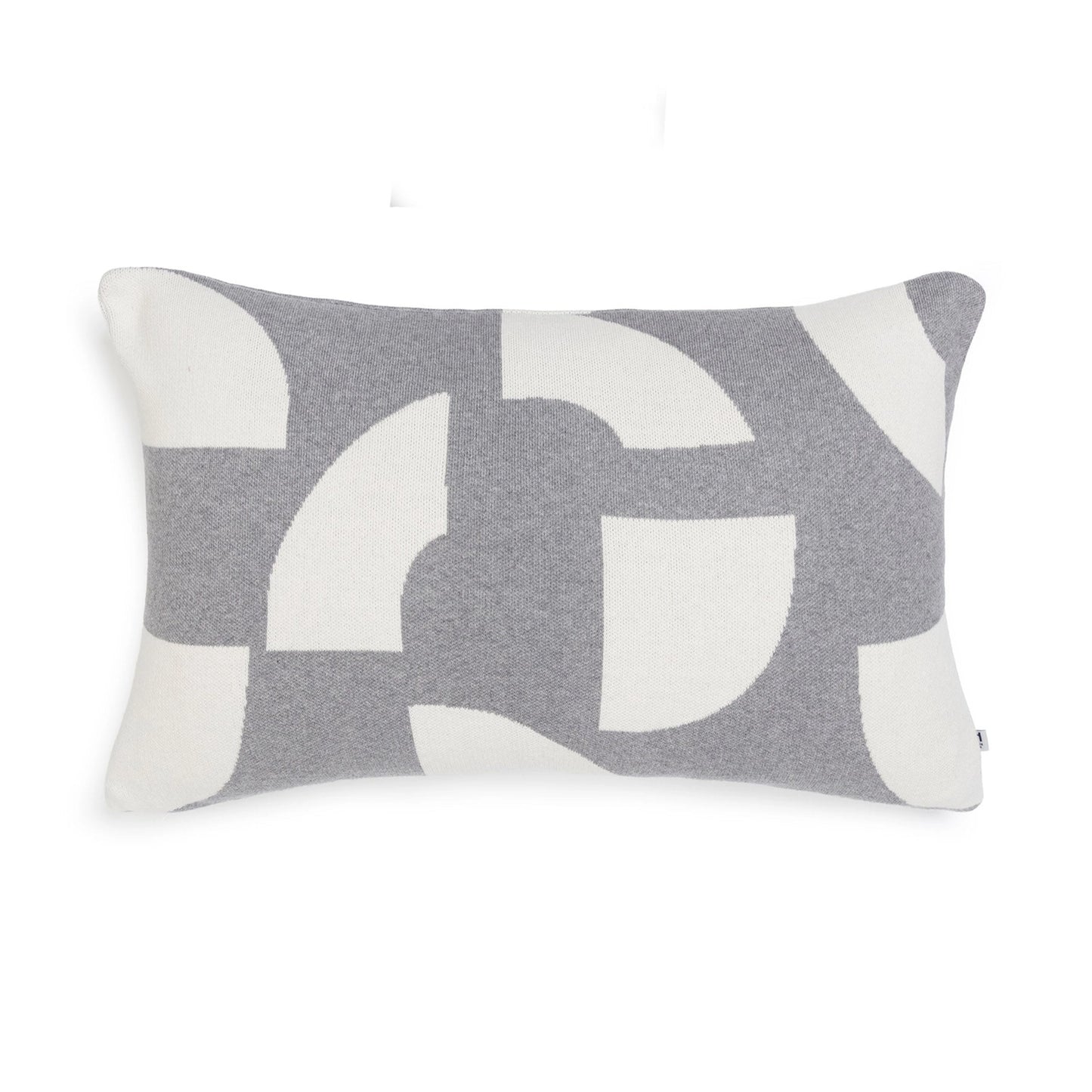Cotton Knit Throw Cushion - Deko Grey
