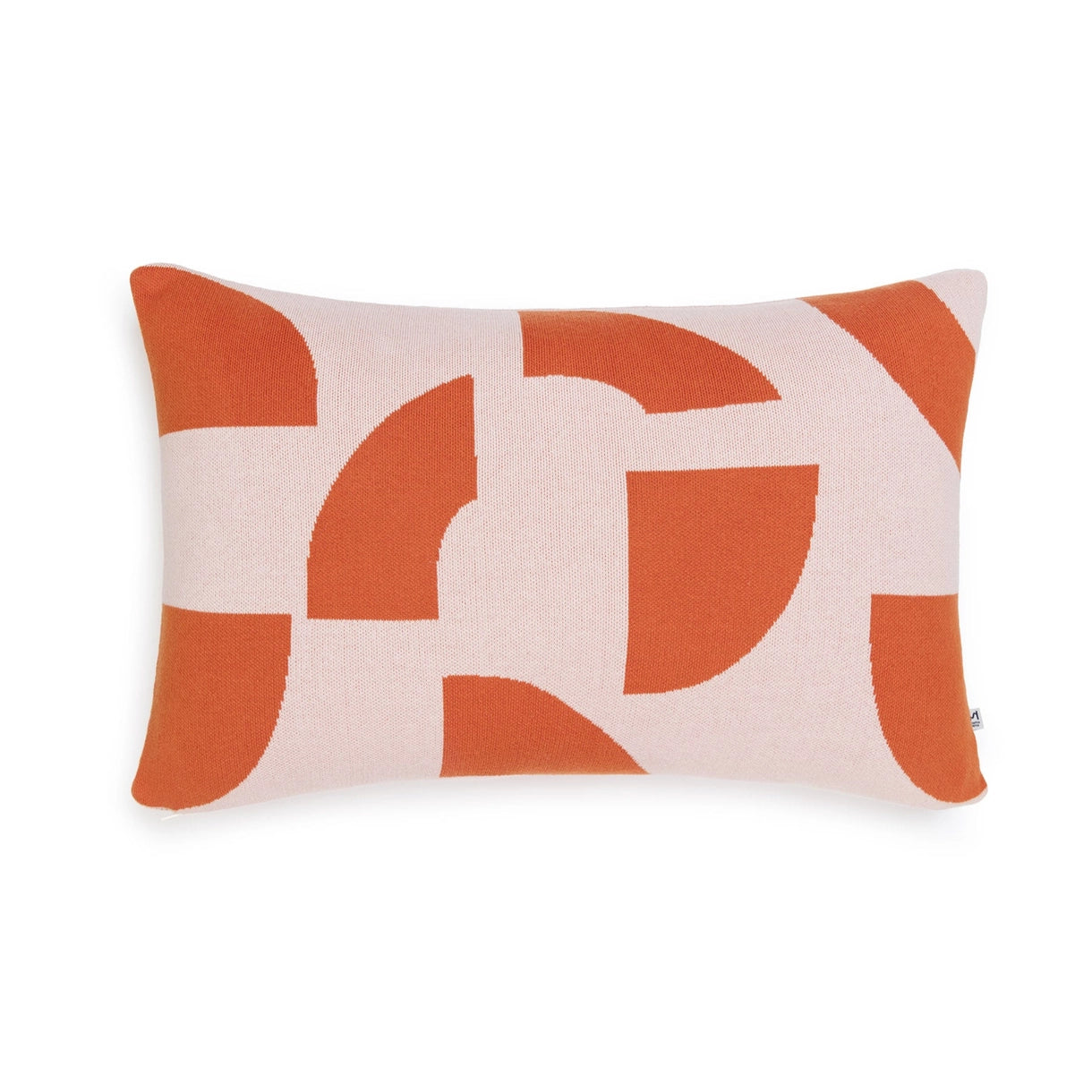 Cotton Knit Throw Cushion - Deko Orange
