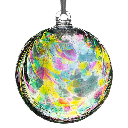 Glass Bauble in Hummingbird Feather