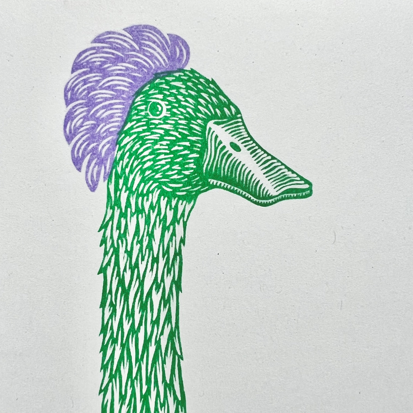 Duck Duck Mousse Riso Print