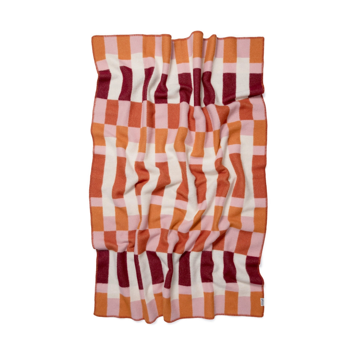 Wool Throw Blanket: Studie Orange