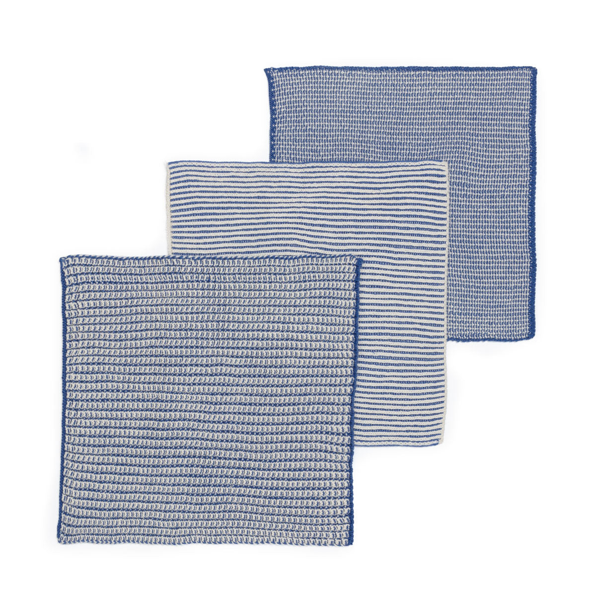 Reusable & Eco-Friendly Cotton Dishcloths: Textured Cobalt