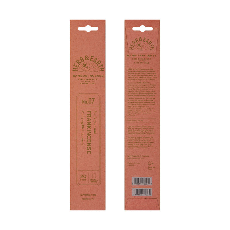 Herb & Earth Bamboo Incense Frankinsense