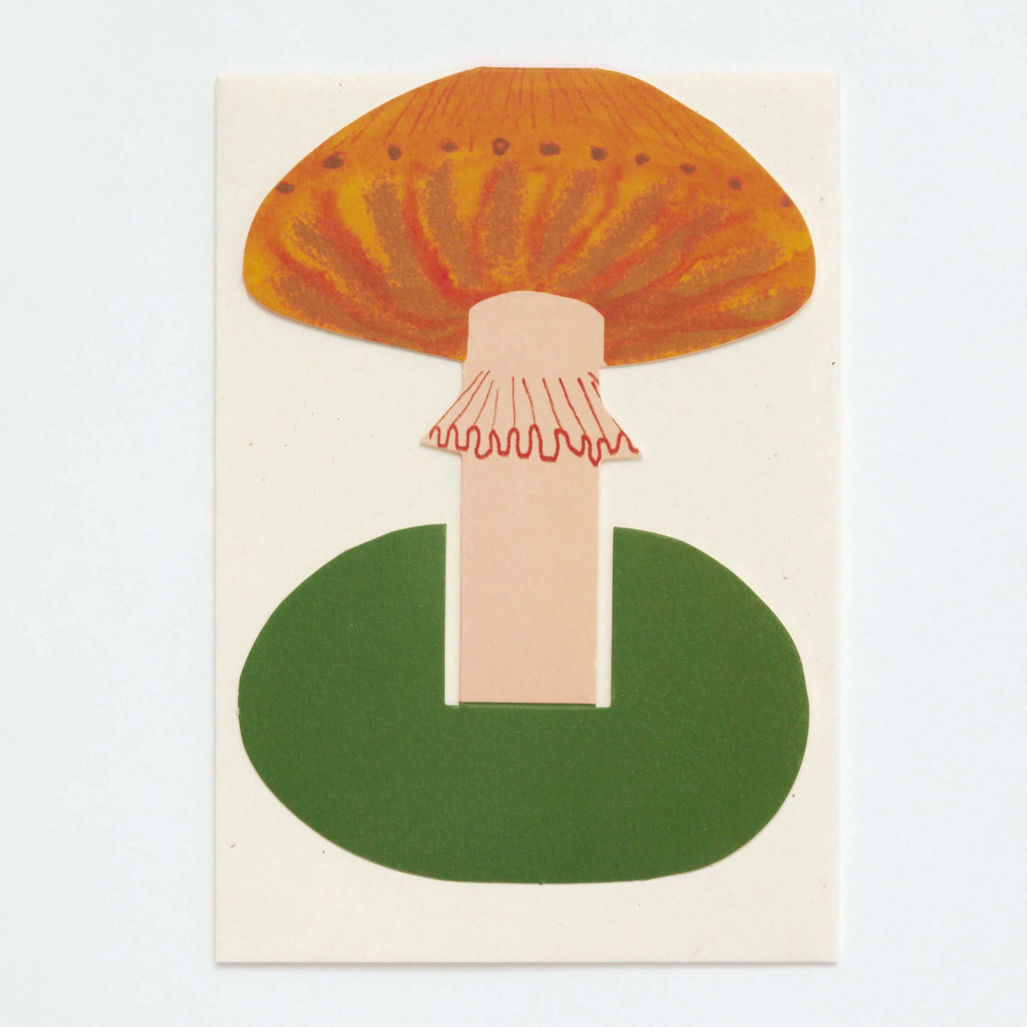 Orange Frilly Stand-Up Card