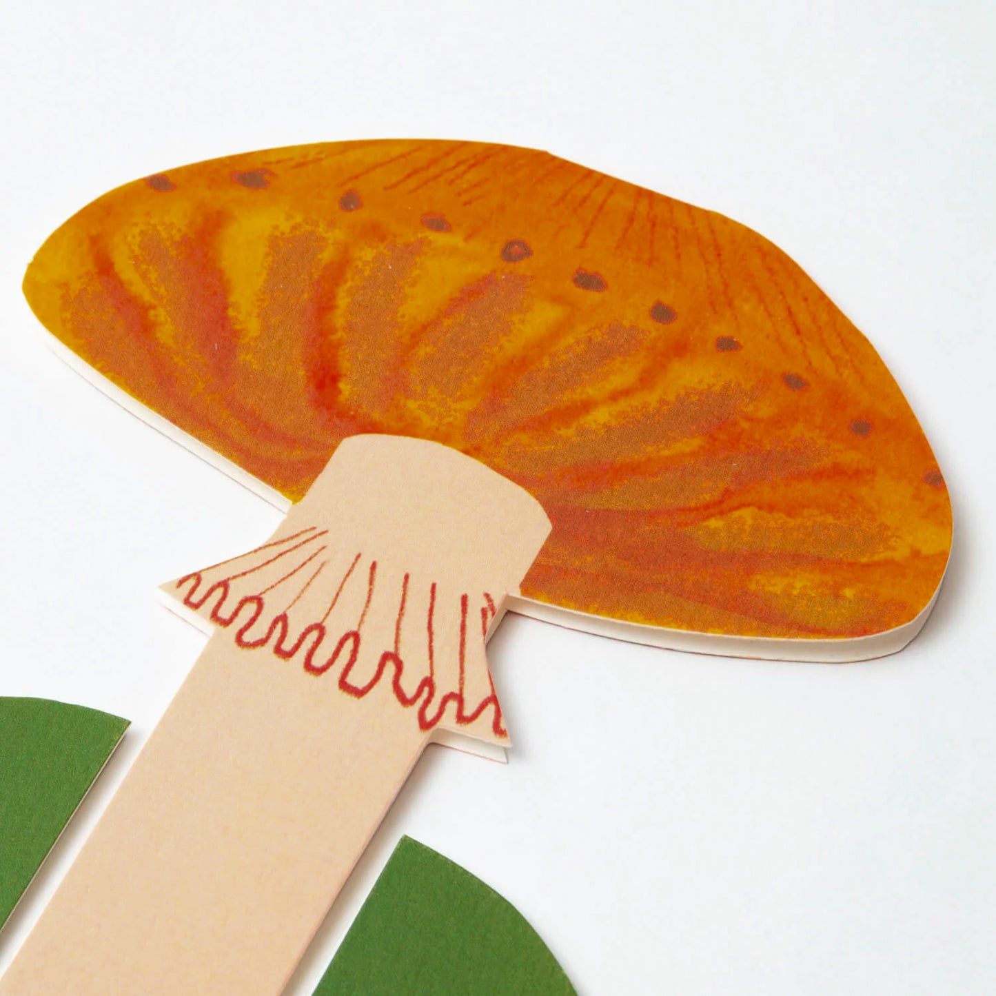 Orange Frilly Stand-Up Card