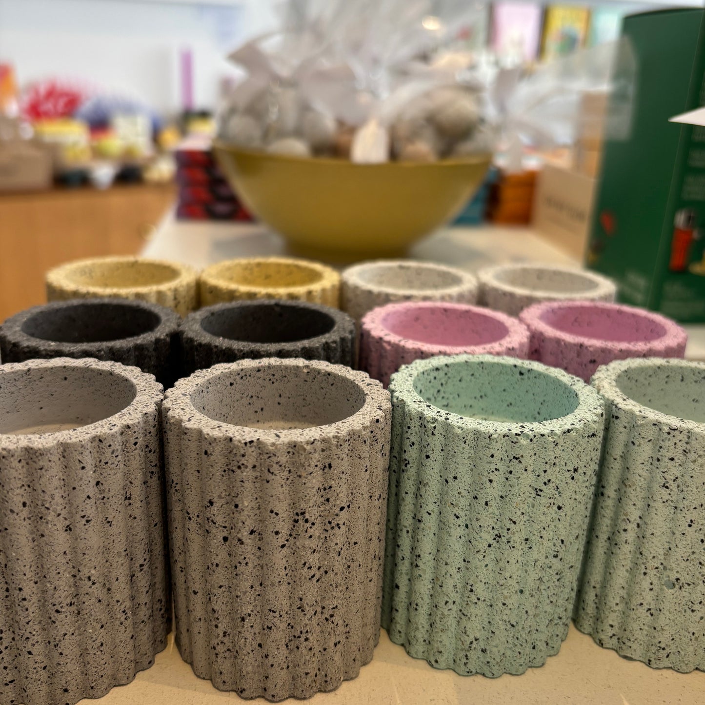 Jesmonite Candle Holder