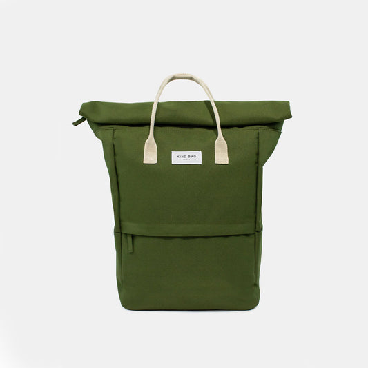Hackney Large Back Pack in Kahki Green