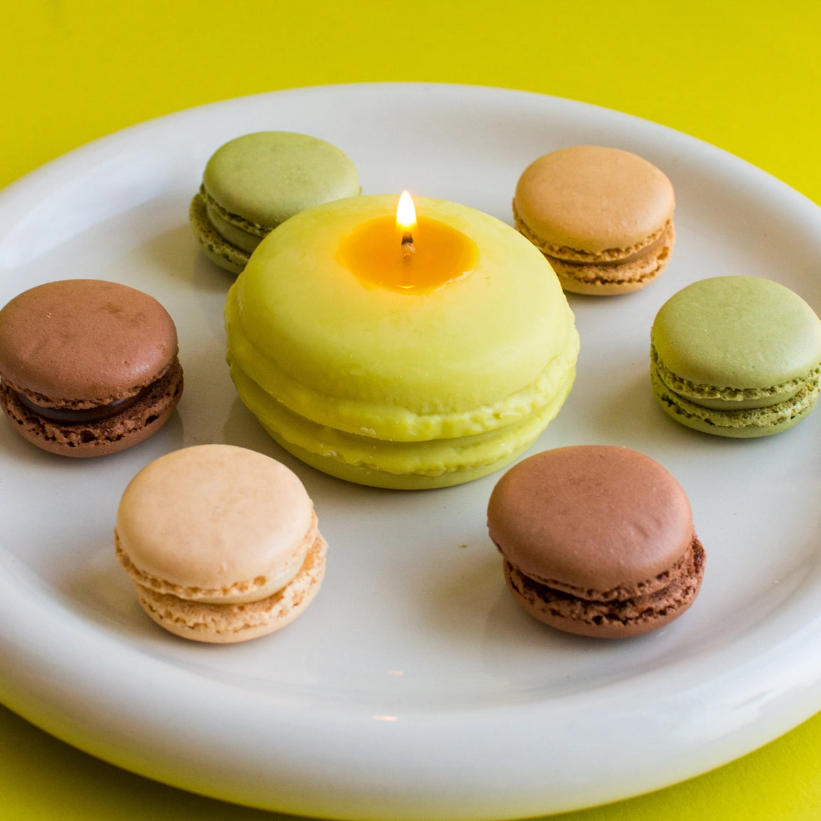 Macaron Pistache Candle