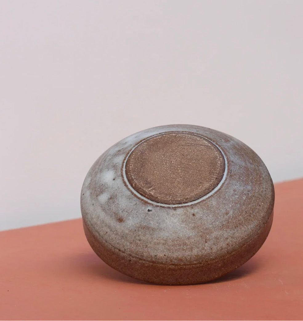 Small Snack Bowl in Mottled Moss Blue Grey