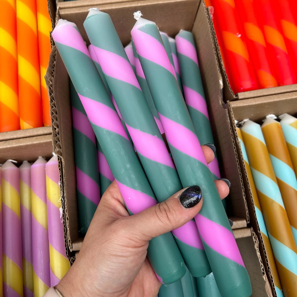 Twist Stripe Candle