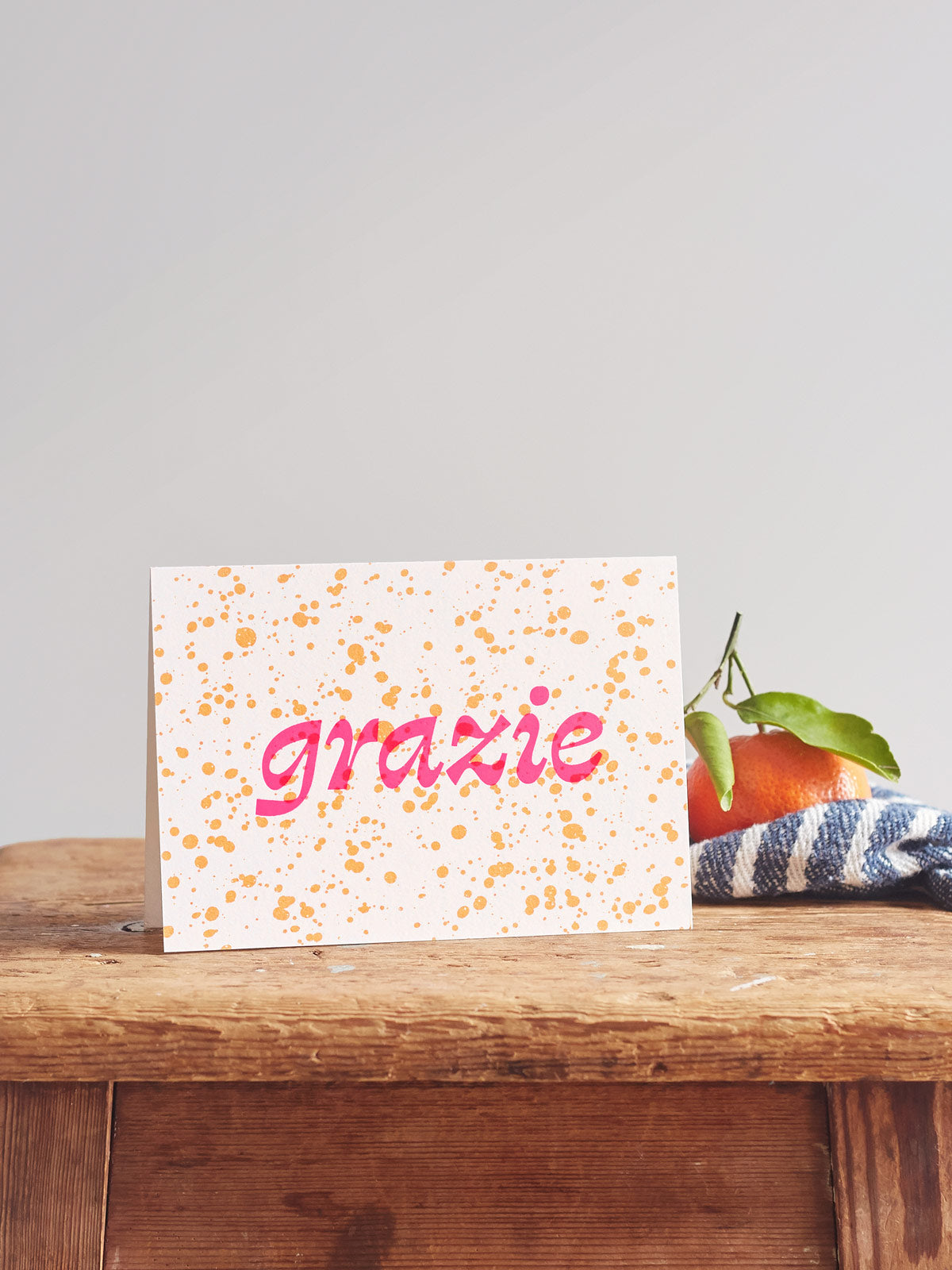 Splatterware Card Grazie!