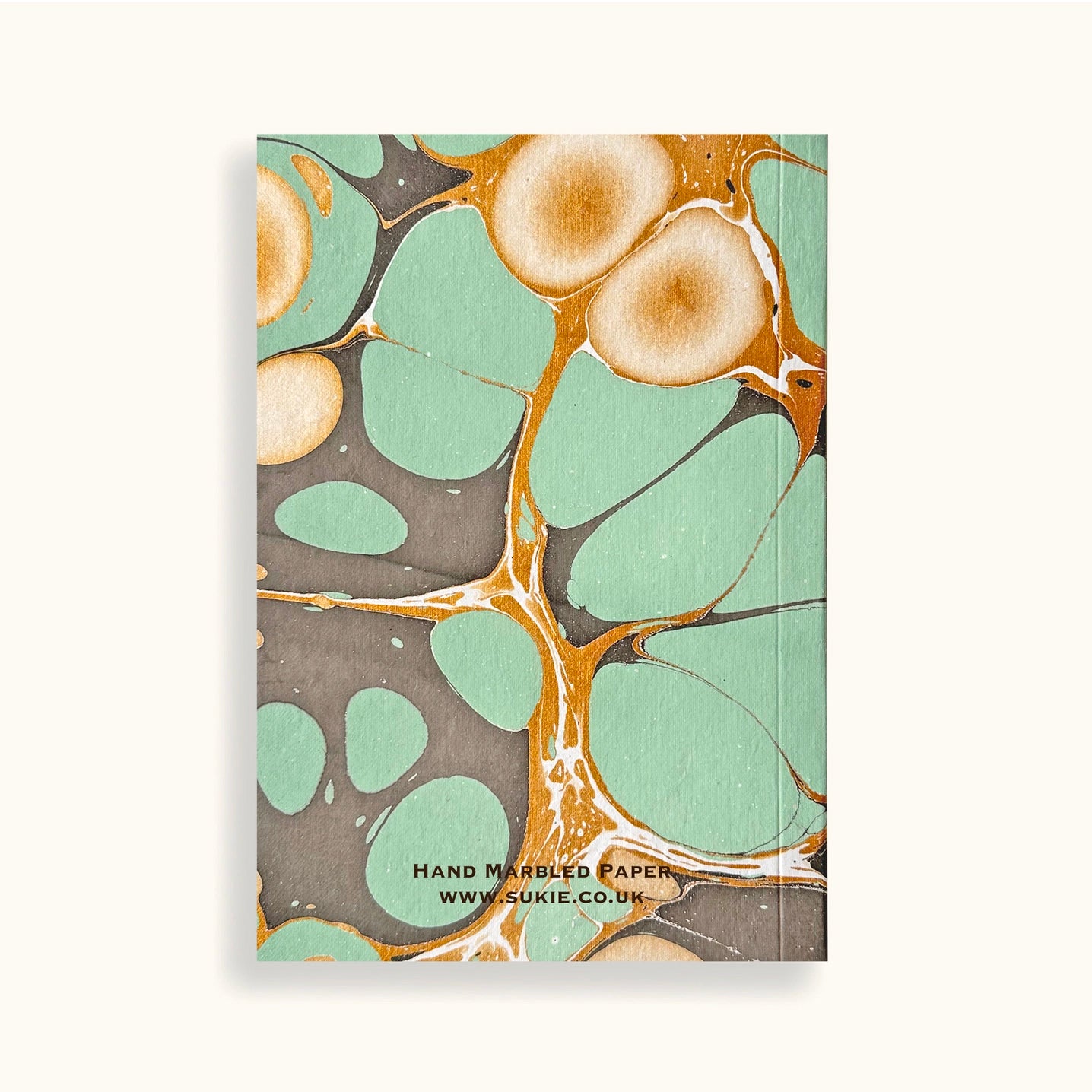 Hand Marbled Journal in Aqua
