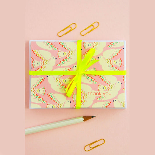 Birds Thank You Card Notecard Set