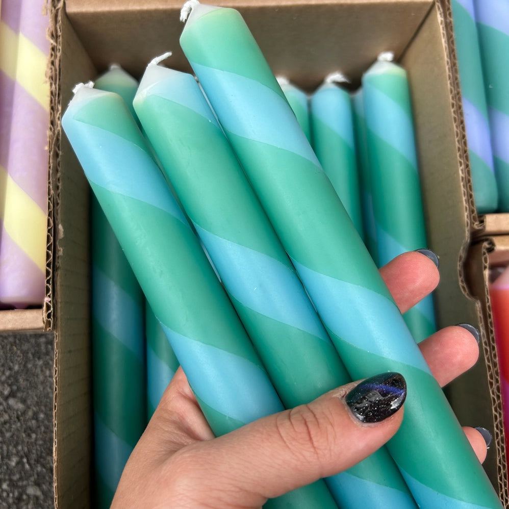 Twist Stripe Candle