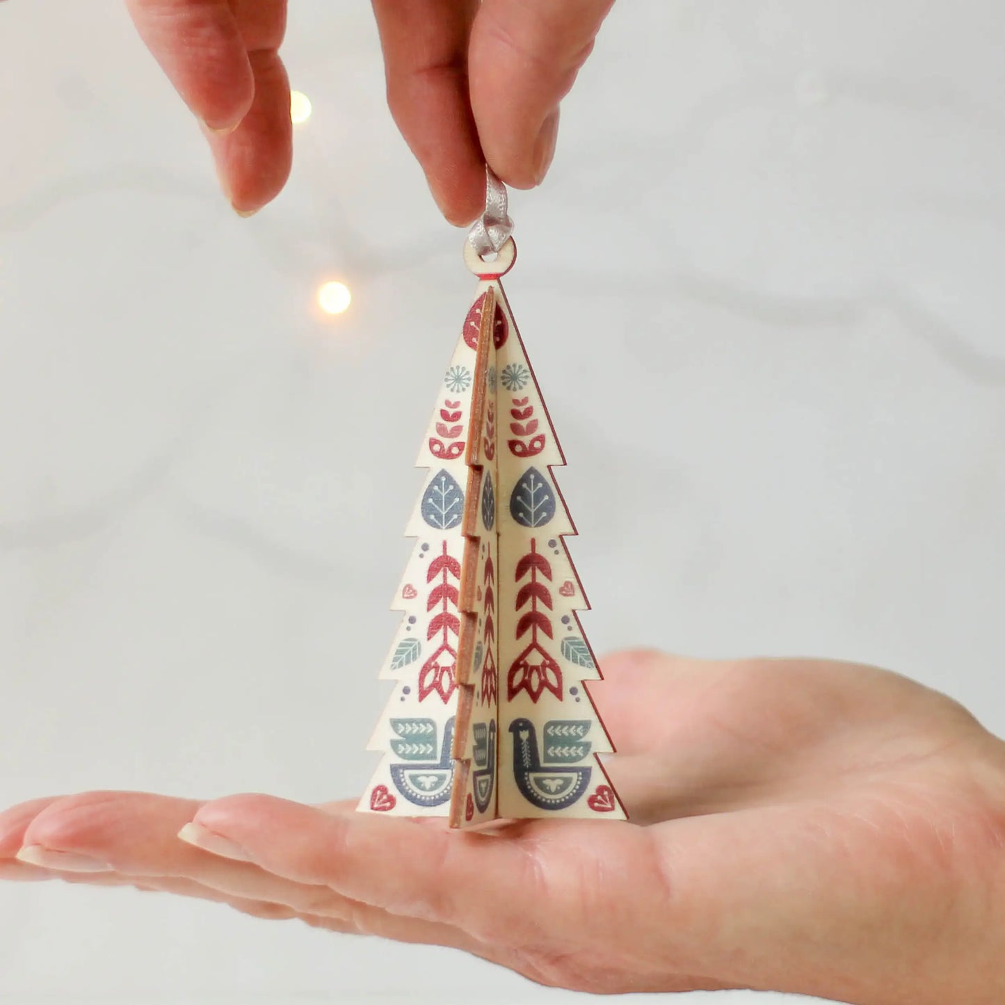 Folk Tree Christmas Tree Decoration
