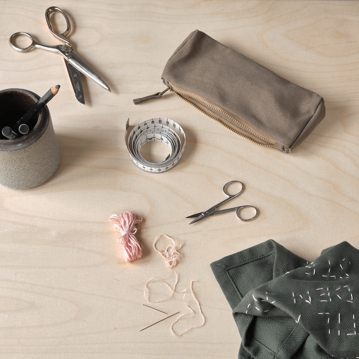 Organic Cotton Pencil Case