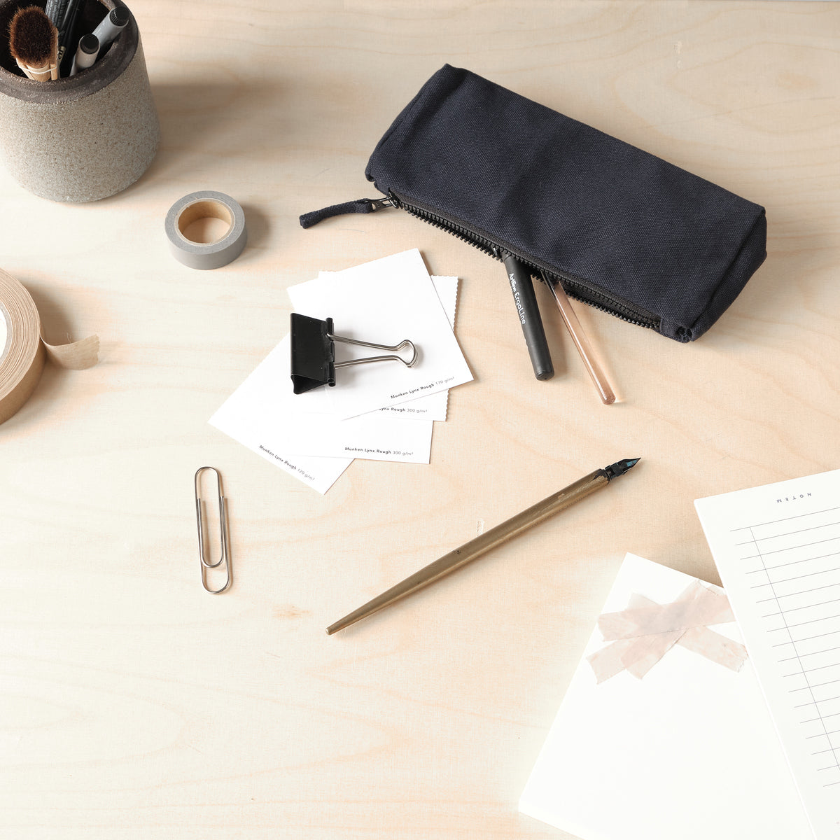 Organic Cotton Pencil Case