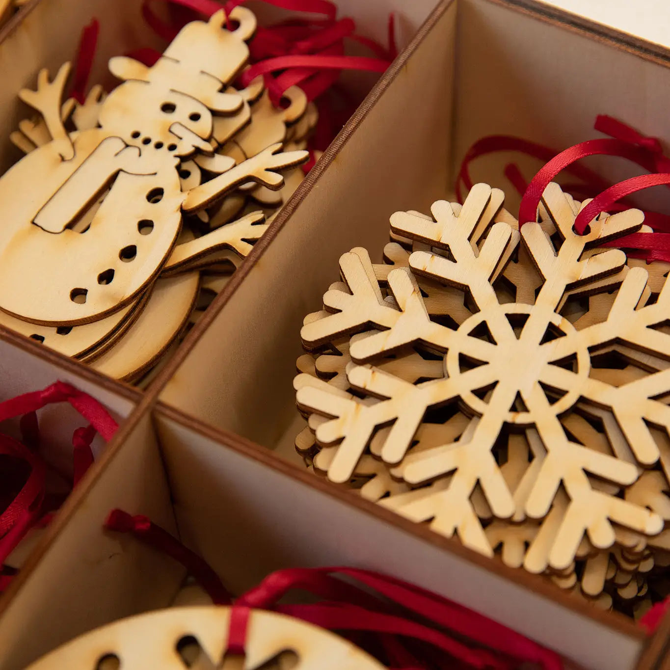 Eco Friendly Wood Decoration - Snowflake