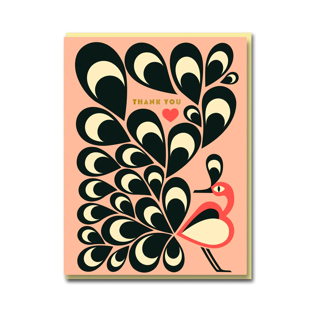 Feather Bird Thank You Card