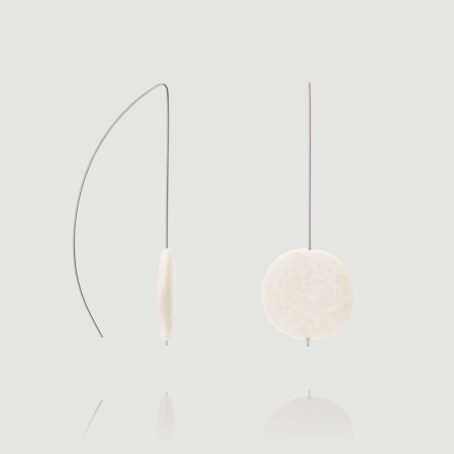 Oscar | Statement Earrings in White