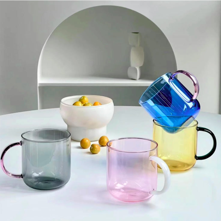 Colourful Ear Glass Mug